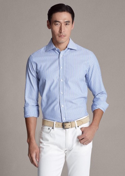 Men's Ralph Lauren Striped Oxford Shirt | 740358CSR